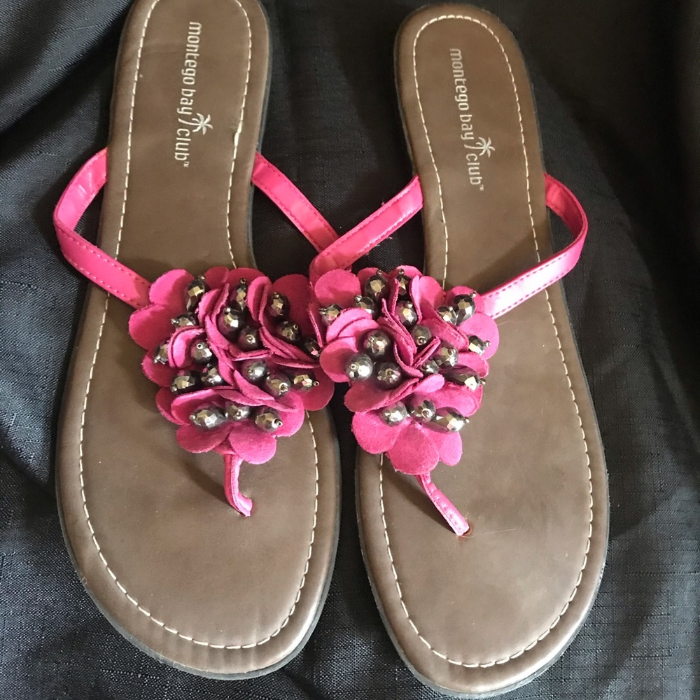 Pink sandals Montego Bay size 11 nwt